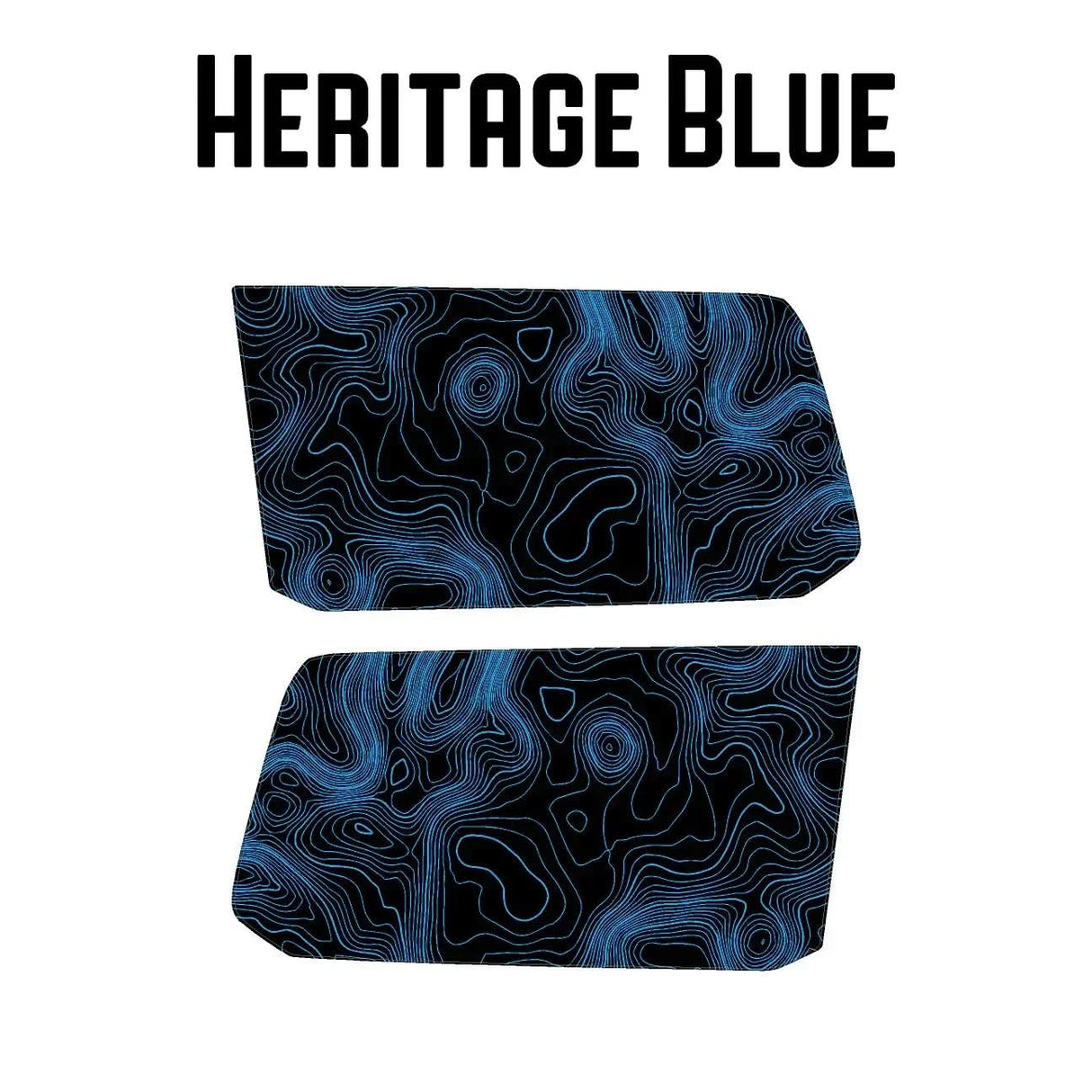Topographic Rear Window Map Overlays V3 (Perforated) - 2025+ 4Runner
