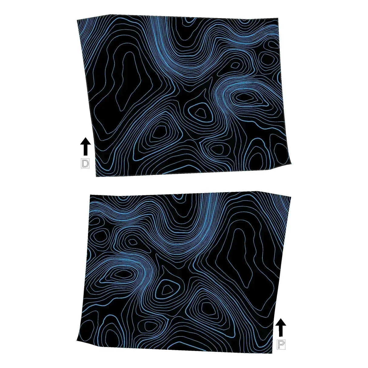 Topographic Interior Door Handle Overlays - 2024+ Land Cruiser
