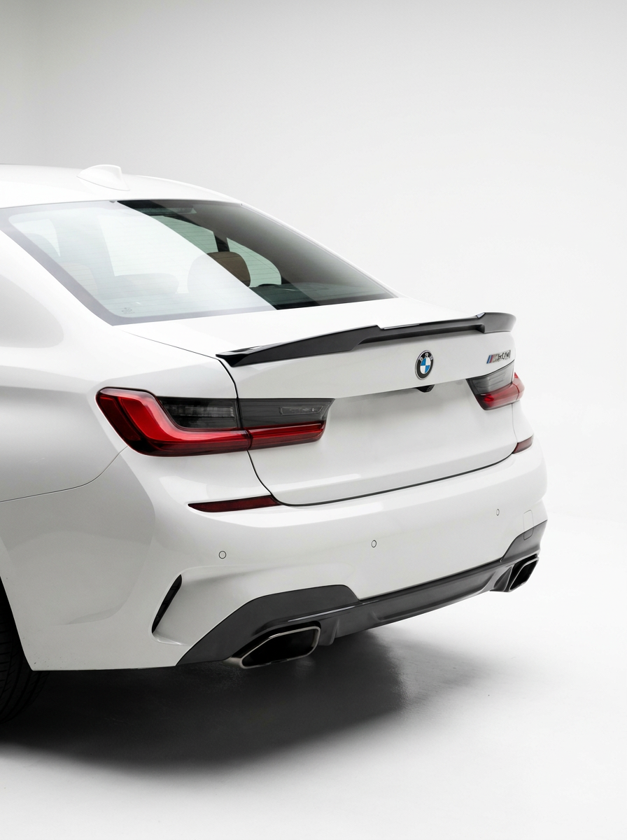2019-2025 BMW 3 Series G20 M4 Style Gloss Black Rear Trunk Spoiler ABS