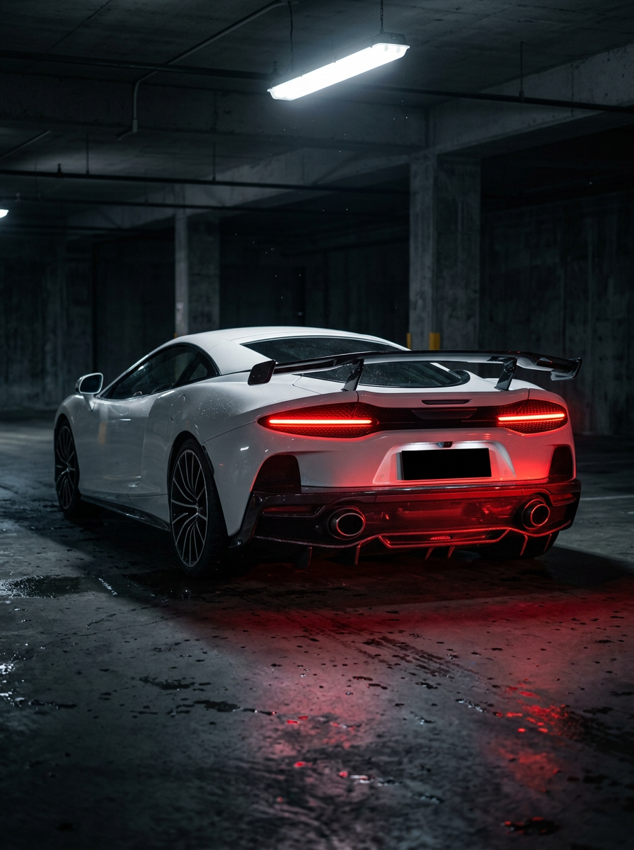 McLaren GT Dry Carbon Fiber Rear Diffuser OEM Style 2019+ Bolt-On Body Kit