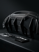 2015+ McLaren 540C 570S 570GT 600LT Multi-Fin Diffuser 3-Piece Rear Bumper - Dry Carbon Fiber