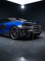 2015+ McLaren 540C 570S 570GT 600LT Multi-Fin Diffuser 3-Piece Rear Bumper - Dry Carbon Fiber