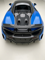 2015+ McLaren 540C 570S 570GT 600LT Multi-Fin Diffuser 3-Piece Rear Bumper - Dry Carbon Fiber