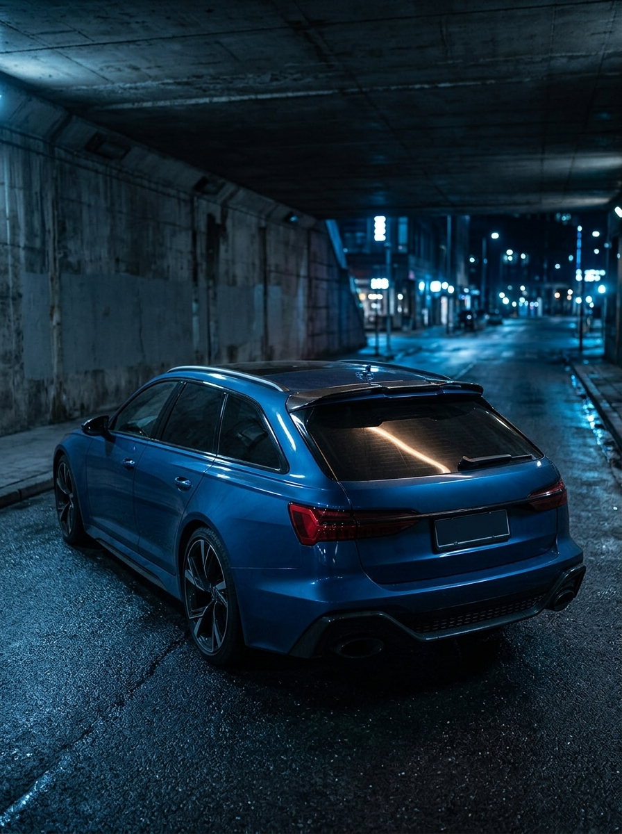 2019–2021 Audi RS6 / A6 C8 Avant Single Deck Roof Spoiler – Dry Carbon Fiber