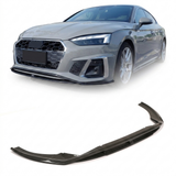 2018–2021 Audi A5 S-Line / S5 B9 Sportback Front Bumper Lip – Carbon Fiber