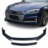2017–2019 Audi A5 S-Line / S5 B9 Front Bumper Diffuser Lip – Carbon Fiber