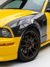 2005–2009 Ford Mustang GT350 V2 Look Front Over Fenders – Carbon Fiber
