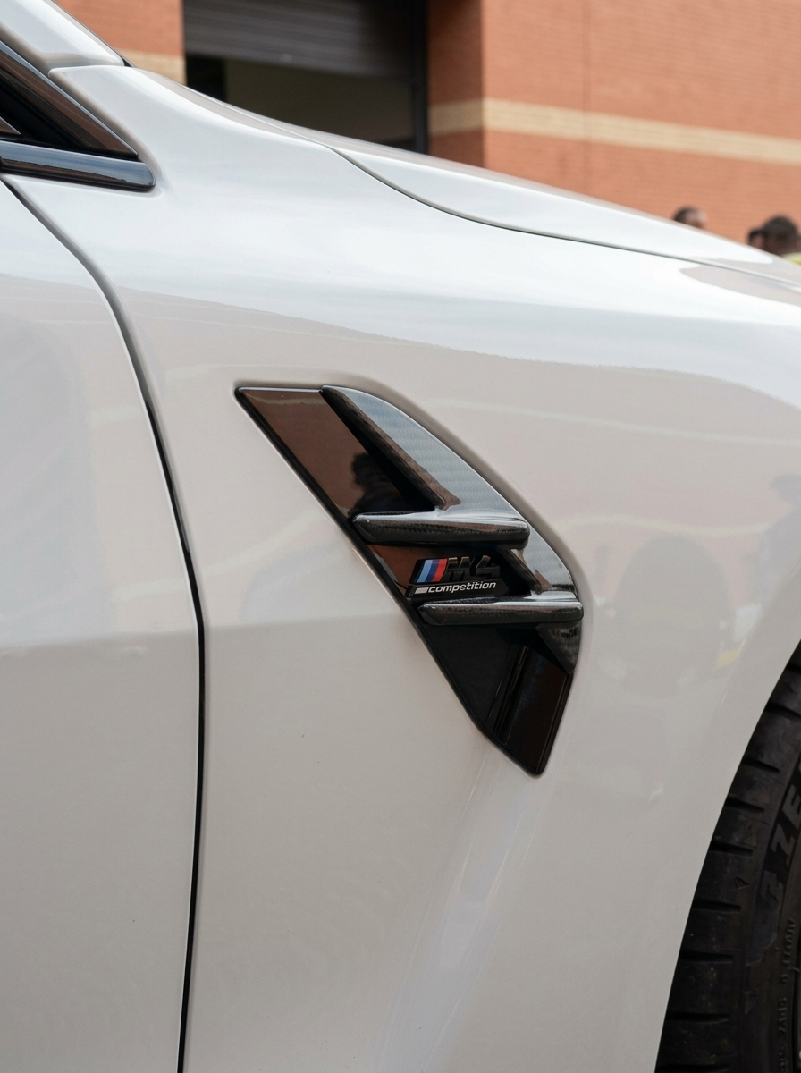 2021–2024 BMW M3 Competition G80 Front Fender Vent Trims – Pre-Preg Dry Carbon Fiber