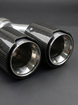 BMW Universal Fit Carbon Fiber Dual Muffler Tips