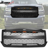 2016-2018 Chevy Silverado 1500 Front Bumper Hood Mesh Grille Grill