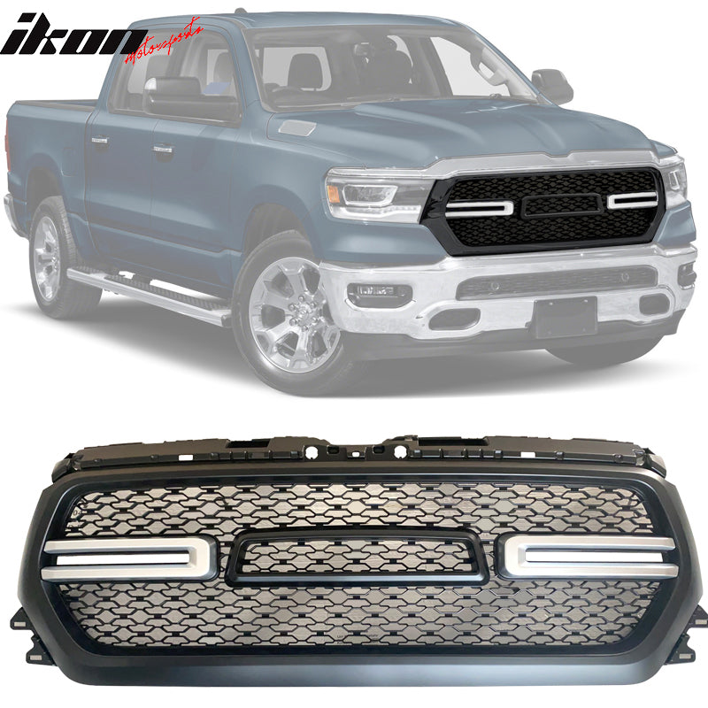 2019-2024 Dodge Ram 1500 Front Hood Grill with Switchback Turn Signal