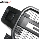 2018-2020 Ford F150 R Style Front Bumper Hood Grille Matte Black