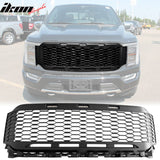 2021-2023 Ford F-150 Grill R Style Front Mesh Car Grille w/ LED ABS