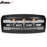 2008-2010 Ford F250 F350 R Matte Black Front Upper Grille w/ Letters