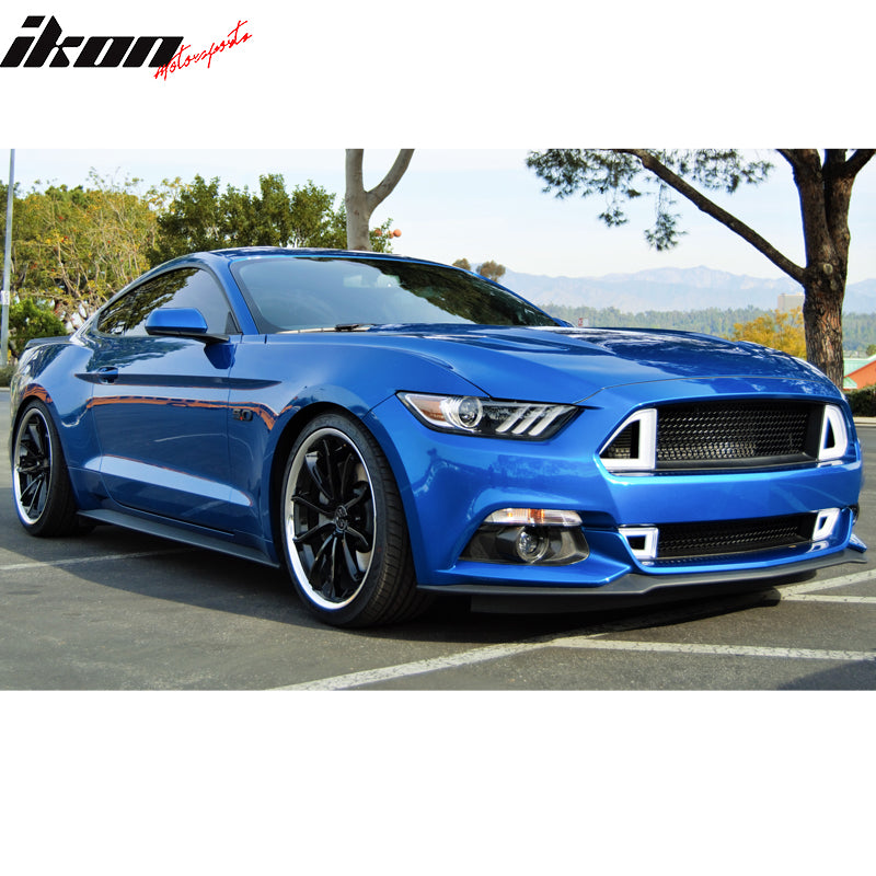 2015-2017 Ford Mustang IKON Front Lower Grill Mesh Grille With Light