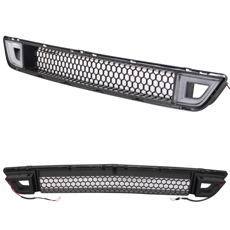 2015-2017 Ford Mustang IKON Front Lower Grill Mesh Grille With Light