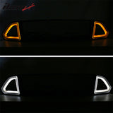 2015-2017 Ford Mustang Front Upper Grille W/White DRL Yellow Signal