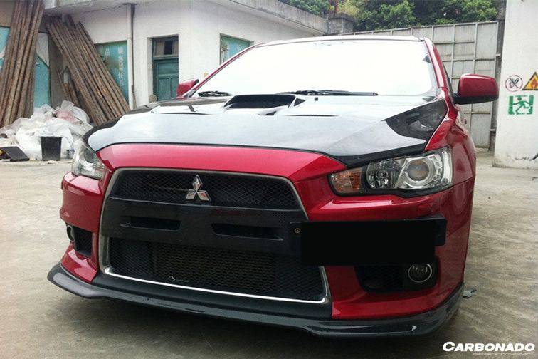 2008-2016 Mitsubishi Evolution 10 X BS Style Carbon Fiber Hood