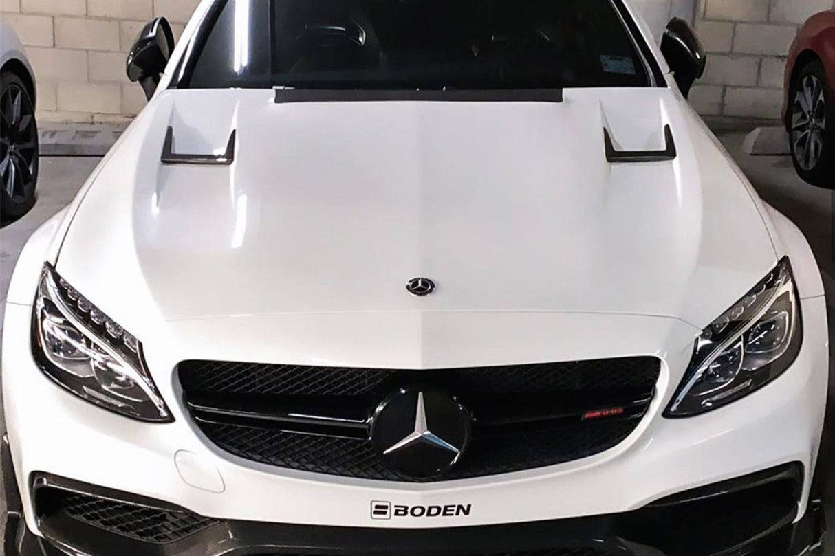 2015-2021 Mercedes Benz W205 C63S AMG Sedan & Coupe BKSS Style Hood