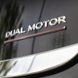 Performance Tail Dual Motor Badge for Tesla | ABS | 2 Colors | 3M Adhesive
