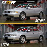 1999-2001 Audi B5 A4 & 00-02 S4 Chrome Projector Euro Am Headlights Set