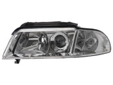 1999-2001 Audi B5 A4 & 00-02 S4 Chrome Projector Euro Am Headlights Set