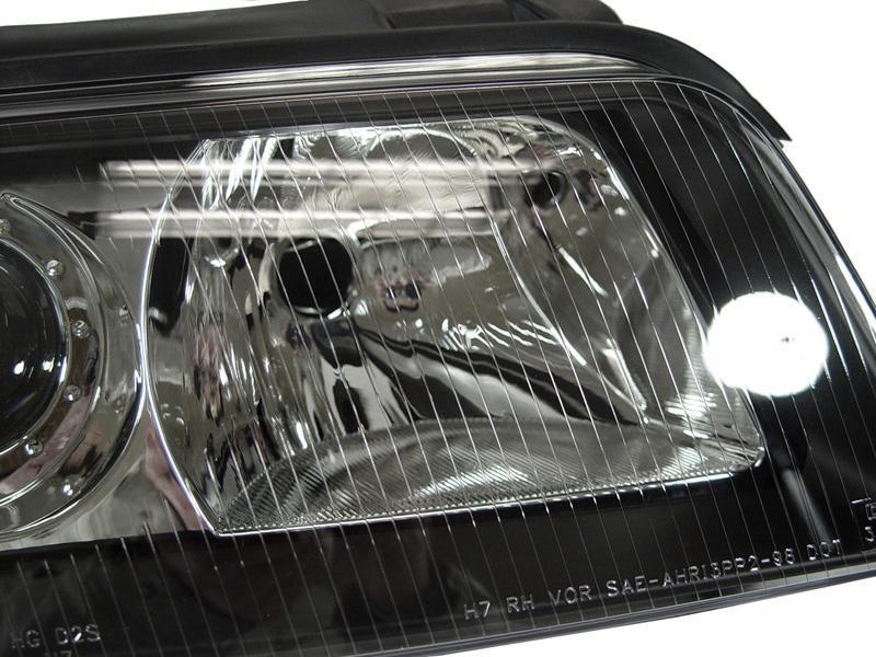 1999-2001 Audi B5 A4 & 00-02 S4 Chrome Projector Euro Am Headlights Set