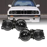 1984-1991 Bmw E30 3 Series Euro Lhd Smoke Cross Hair Projector Headlight