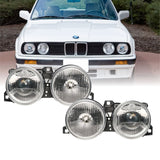 1984-1991 BMW E30 3 Series Euro Smiley Style Projector Headlights