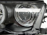 1999-2001 Bmw E46 4d/5d Black Projector Angel Headlight