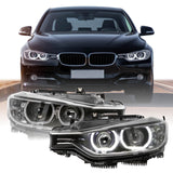 2012-2015 Bmw F30 3 Series Depo Black Projector Headlight