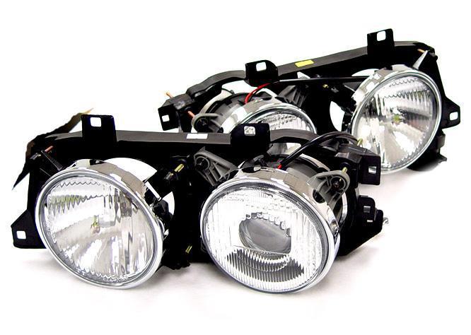 1989-1996 BMW E34/E32 Smiley Style Projector Headlight Set