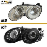 2004-2010 Bentley Continental GT Facelift Style Chrome LED Projector Headlights Polyurethane