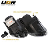 2004-2010 Bentley Continental GT Facelift Style Chrome LED Projector Headlights Polyurethane