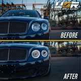 2004-2010 Bentley Continental GT Facelift Style Chrome LED Projector Headlights Polyurethane
