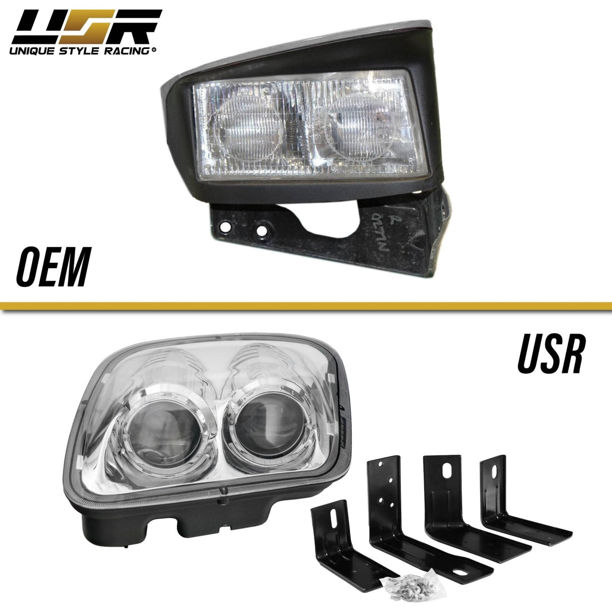 1997-2004 Chevrolet Corvette C5 Chrome Projector Headlights