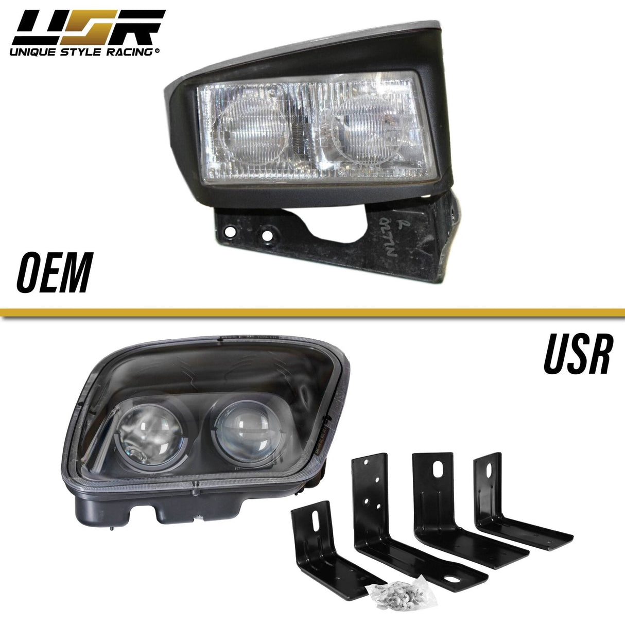 1997-2004 Chevrolet Corvette C5 Chrome Projector Headlights