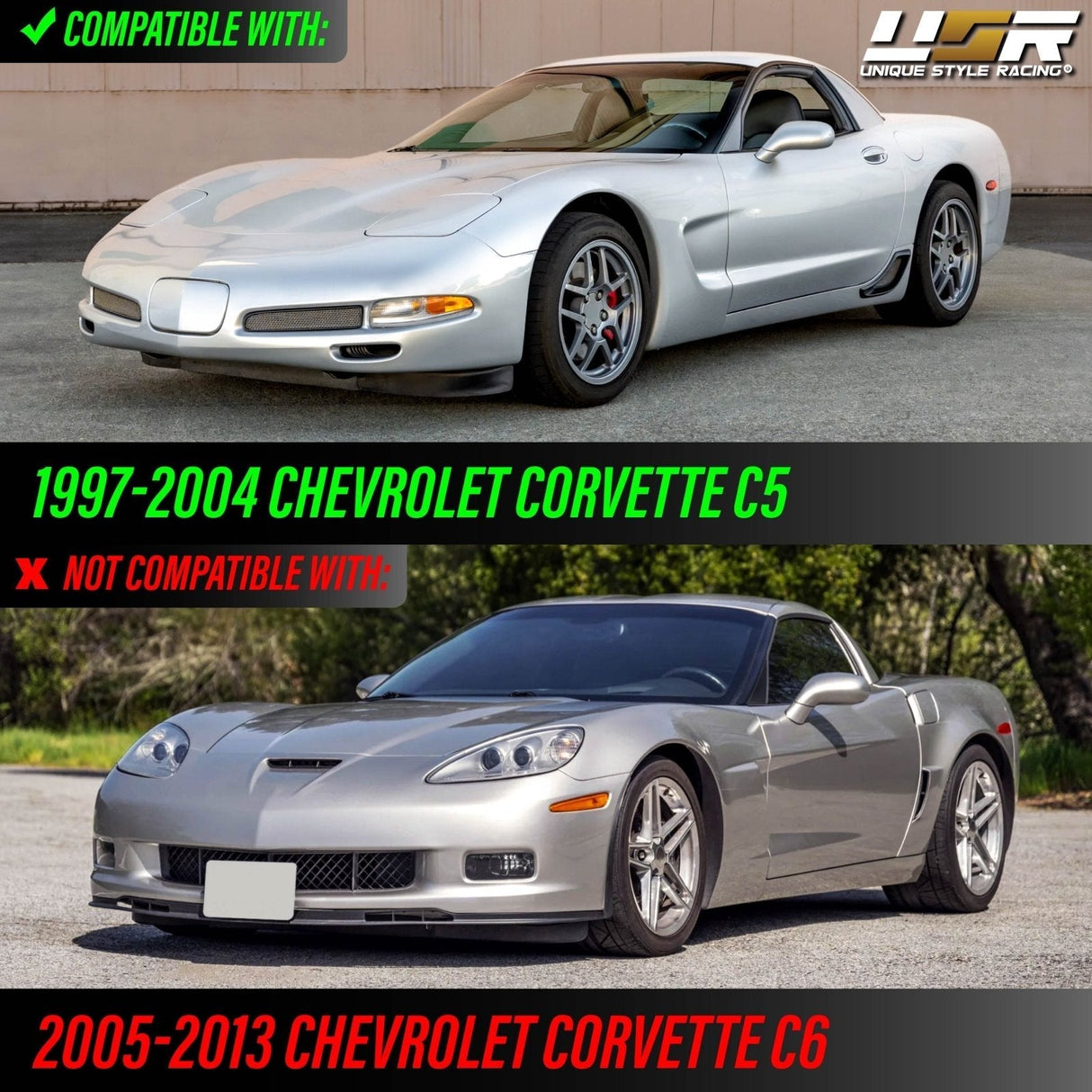 1997-2004 Chevrolet Corvette C5 Chrome Projector Headlights