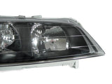 1994-1997 Honda Accord JDM Style Black Headlights with Corners