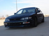 1994-1997 Honda Accord JDM Style Black Headlights with Corners