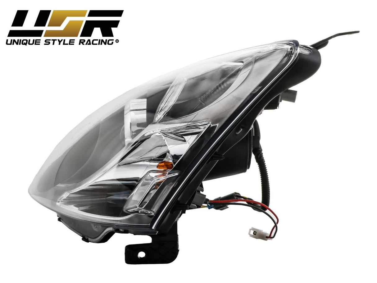 2002-2005 Honda Civic 3D Si Black Projector Headlight Set