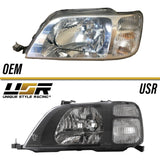 1997-2001 Honda Crv Depo Black Housing Headlight