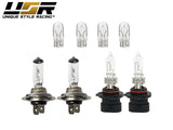 1992-1996 Honda Prelude DM Style Black Projector Headlight Set