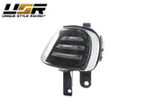 1992-1996 Honda Prelude DM Style Black Projector Headlight Set