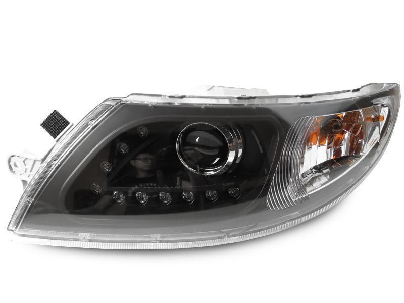 2002-2019 International Truck Black White LED Strip Projector Headlight