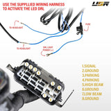 2006-2013 Lexus Is250/Is350 Depo V2 Oe Facelift Style W/Drl Led Bar Projector Black Headlight Set