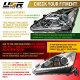 2006-2013 Lexus Is250/Is350 Depo V2 Oe Facelift Style W/Drl Led Bar Projector Black Headlight Set