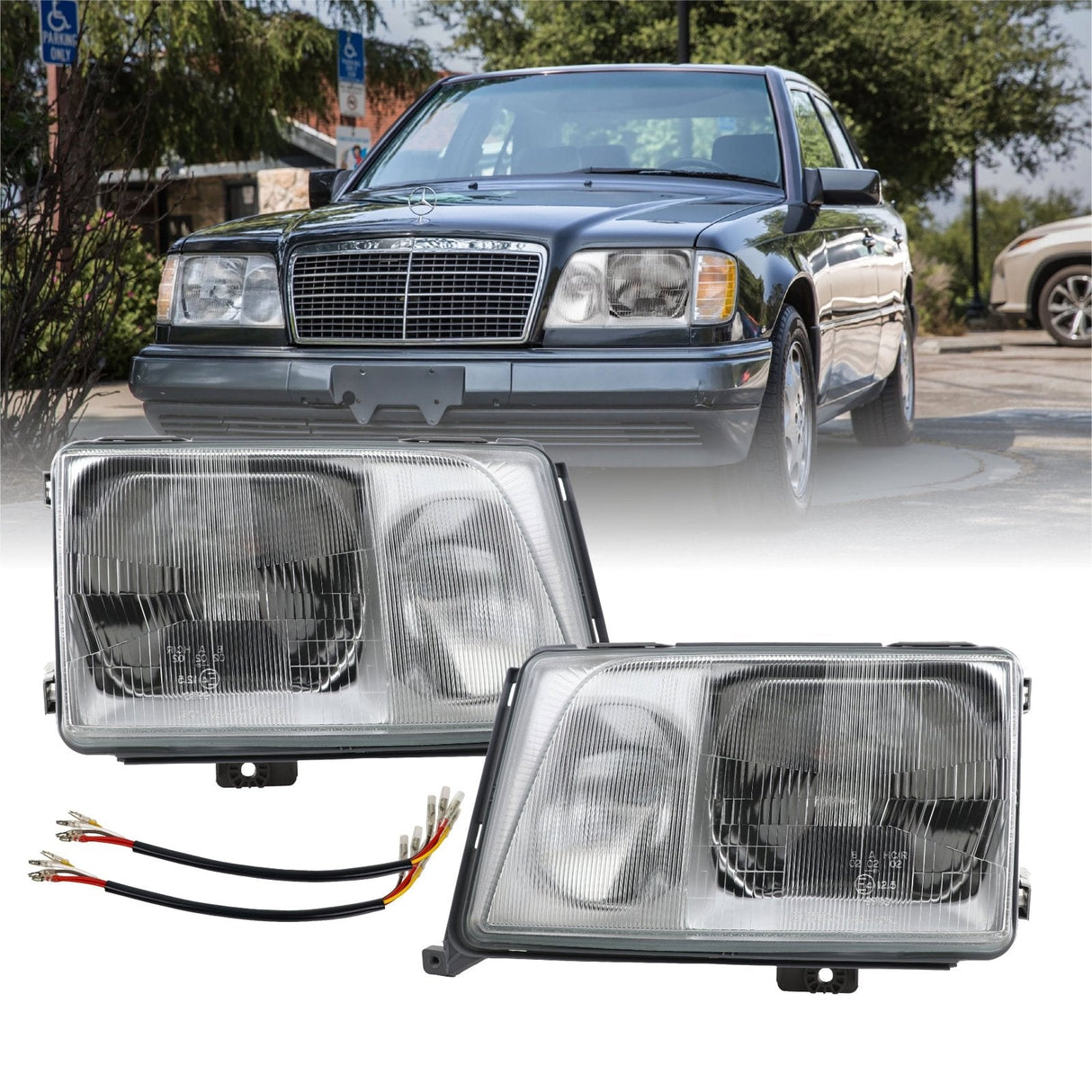 1994-1995 Mercedes W124 European Look Headlights Set