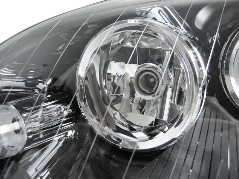 2006-2008 Mercedes W164 ML-Class Chrome Projector Headlights w/ LED Strip