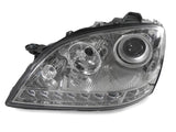 2006-2008 Mercedes W164 ML-Class Chrome Projector Headlights w/ LED Strip